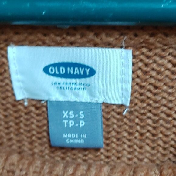 Old Navy light brown mild copper sleeveless turtleneck sweater XS - Picture 4 of 7